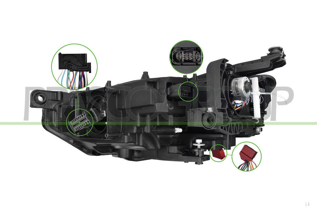 HEADLAMP RIGHT-ELECTRIC-WITH MOTOR-WITHOUT CONTROL UNIT-FULL LED-VALEO TYPE