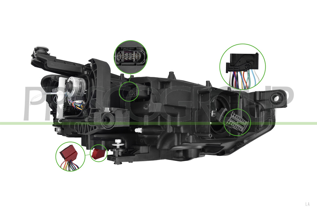 HEADLAMP LEFT-ELECTRIC-WITH MOTOR-WITHOUT CONTROL UNIT-FULL LED-VALEO TYPE