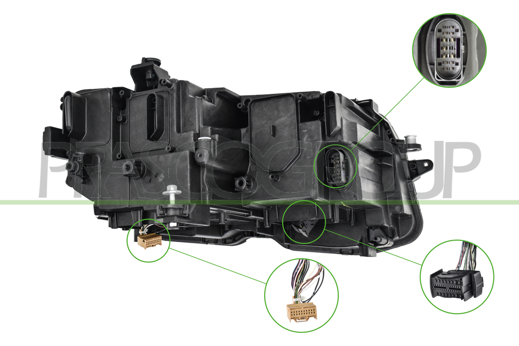 PHARE GAUCHE-ELECTRIQUE-AVEC MOTEUR-LED