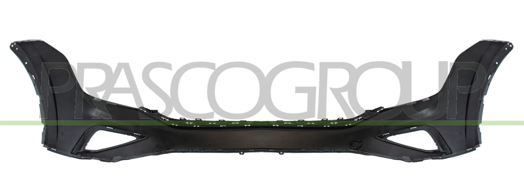 FRONT BUMPER-UPPER-PRIMED-WITH TOW HOOK COVER-WITH CUTTING MARKS FOR PDC