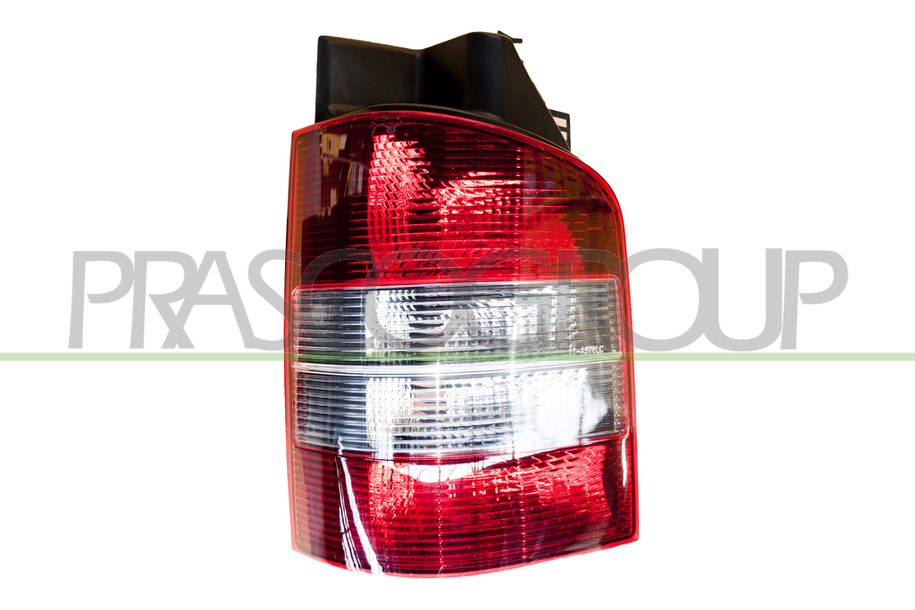 TAIL LAMP LEFT RED/CLEAR-WITHOUT BULB HOLDER MOD. 1 DOOR BLACK BASE