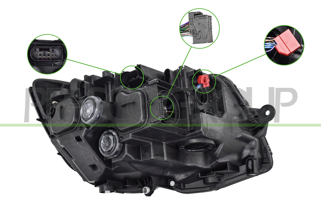 OPTICA IZQUIERDA-ELECTRICA-CON MOTOR-LED-MONTAJE VALEO