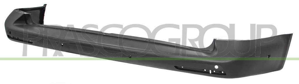 REAR BUMPER-BLACK-TEXTURED FINISH-WITH PDC+SUPPORTS-WITH PARK ASSIST CUTTING MARKS MOD. TRANSPORTER