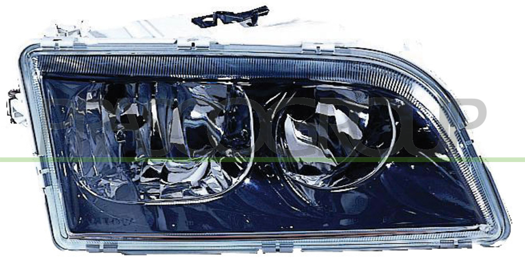 HEADLAMP RIGHT H7+H7 ELECTRIC MOD. T4 BLACK