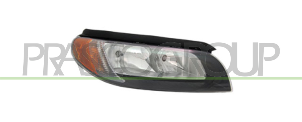 HEADLAMP RIGHT H7+H9 ELECTRIC-WITH MOTOR-BLACK