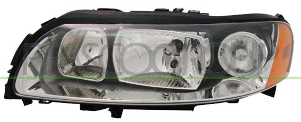 OPTICA DERECHA H7+H9 ELECTRICA-CON MOTOR-NEGRA