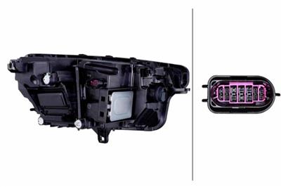 PROIETTORE ANTERIORE FULL LED 5 SPIE AUDI A6 E-TRON > 07/2024 CON REGOLAZIONE FARI RHD SX
