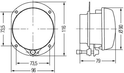 FF/HALËGENA-FARO ANTINIEBLA - DYNAVIEW EVO2 - IZQUIERDA - POR EJ. MERCEDES-BENZ