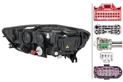 BI-XENON/LED-FARO PRINCIPAL - DERECHA - POR EJ. AUDI A6 AVANT (4G5, 4GD, C7)