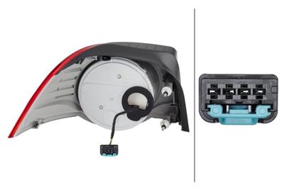 HECKLEUCHTE - LED - USSERER TEIL - RECHTS - FœR U.A. VW EOS (1F7, 1F8)