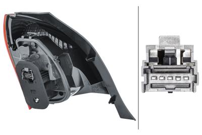 REARLIGHT - BULB - OUTER SECTION - RIGHT - FOR E.G. RENAULT TWINGO II (CN0_)