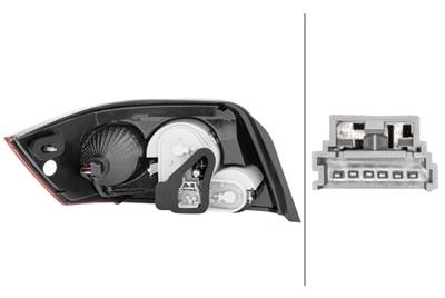 HECKLEUCHTE - GLœHLAMPE - RECHTS - FœR U.A. RENAULT MEGANE II COUP’-CABR. (EM0/1