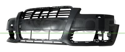 FRONT BUMPER-PRIMED-WITH HEADLAMP WASHER HOLES-WITH CUTTING MARKS FOR PDC