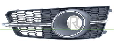 BUMPER GRILLE RIGHT-BLACK-WITH FOG LAMP HOLES-WITH CHROME FRAME AND CHROME MOLDING MOD. S-LINE