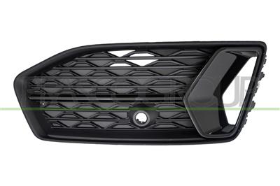 GITTER LINKS STOSSTANGE VORNE-SCHWARZ-GENARBT-MIT SCHWARZER GLAENZENDER ZIERLEISTE MOD. SPORT 