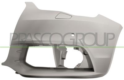 FRONT BUMPER LEFT-PRIMED-WITH HEADLAMP WASHER AND COVER-WITH PDC+SENSOR HOLDER