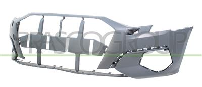 FRONT BUMPER-PRIMED-WITH HEADLAMP WASHER HOLES-WITH CUTTING MARKS FOR PARK ASSIST