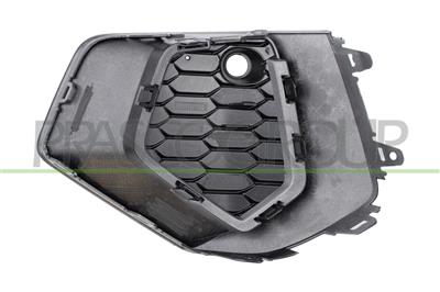 BUMPER GRILLE RIGHT-BLACK-WITH SILVER FRAME