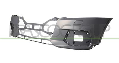 FRONT BUMPER-PRIMED-WITH HEADLAMP WASHER HOLES-WITH CUTTING MARKS FOR PARK ASSIST