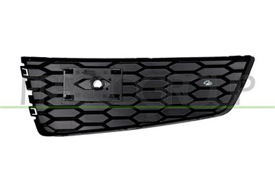 FRONT BUMPER GRILLE RIGHT-UPPER-BLACK-GLOSSY