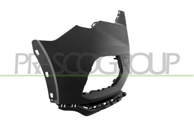 FRONT BUMPER RIGHT-BLACK-SMOOTH TO BE PRIMED-WITH CUTTING MARKS FOR PDC