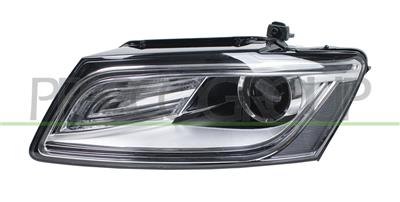 OPTICA IZUQIERDA XENON D3S+H7 ELECTRICA-CON MOTOR-CON LUZ-LED-CROMADA
