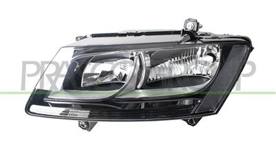 OPTICA IZQUIERDA H7+H7 ELECTRICA-CON MOTOR-NEGRO