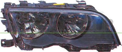 SCHEINWERFER RECHTS-H7+H7-MIT LWR-MIT MOTOR-SCHWARZ