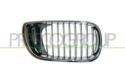 RADIATOR GRILLE RIGHT-CHROME-CHROME-BLACK