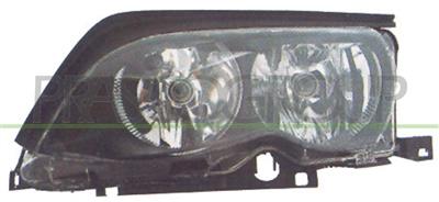 HEADLAMP LEFT H7+H7 ELECTRIC-WITH MOTOR-BLACK