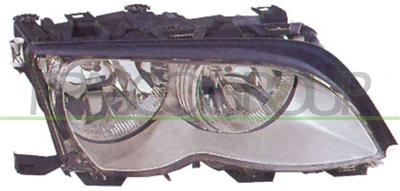 HEADLAMP RIGHT H7+H7 ELECTRIC-WITH MOTOR-SILVER