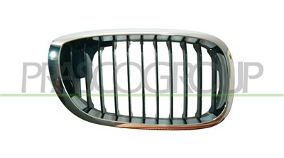 GRILLE CALANDRE DROITE-CHROMEE/NOIRE