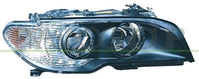 SCHEINWERFER RECHTS-H7+H7-MIT LWR-OHNE MOTOR-SCHWARZ-WEISSER BLINKER
