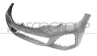 FRONT BUMPER-PRIMED-WITH TOW HOOK COVER-WITH CUTTING MARKS FOR PDC AND PARK ASSIST