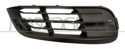 GRILLE DROITE DE PARE-CHOCS-NOIRE-SANS SIEGES AB-AVEC TROUS MOULURE