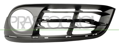 GRILLE GAUCHE NOIRE DE PARE-CHOCS-AVEC SIEGE ANTIBROUILLARD-AVEC TROUS MOULURE MOD. LUXURY-MODERN LINE