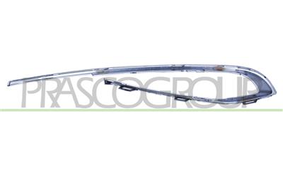 MOULURE GAUCHE DE GRILLE DE PARE-CHOCS AVANT-ARGENT