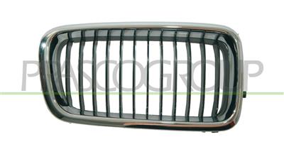 RADIATOR GRILLE RIGHT-CHROME-BLACK