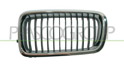 RADIATOR GRILLE LEFT-CHROME-BLACK