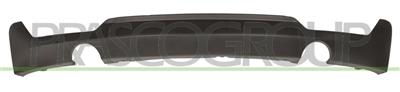 SPOILER DE PARE-CHOCS ARRIERE NOIRE SURFACE LISSE PRET A PEINDRE-AVEC ECHAPPEMENT DOUBLE