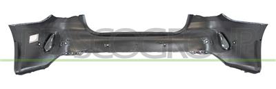 REAR BUMPER-PRIMED-WITH TOW HOOK COVER-WITH PDC AND PARK ASSIST HOLE+SENSOR HOLDERS