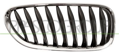 RADIATOR GRILLE RIGHT-CHROME-BLACK