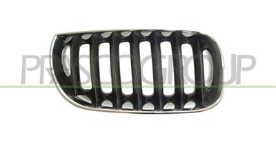 RADIATOR GRILLE RIGHT-CHROME-BLACK