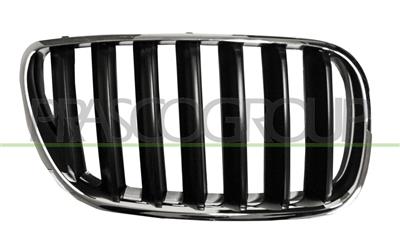 GRILLE CALANDRE DROITE CHROMEE/NOIR 