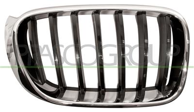 RADIATOR GRILLE RIGHT-CHROME-BLACK MOD. BASIS