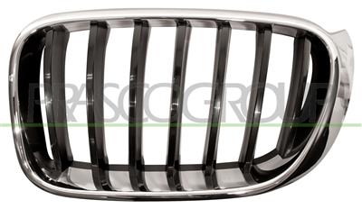 RADIATOR GRILLE LEFT-CHROME-BLACK MOD. BASIS