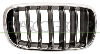 GRILLE CALANDRE DROITE-CHROMEE/NOIRE - MOD. BASIS