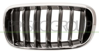 RADIATOR GRILLE LEFT-CHROME-BLACK MOD. BASIS