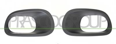 SET OF FOG LIGHT FRAMES BLACK-TEXTURED FINISH (RIGHT+LEFT)