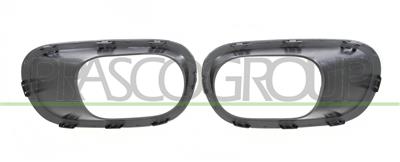 SET OF FOG LIGHT FRAMES BLACK-TEXTURED FINISH (RIGHT+LEFT)